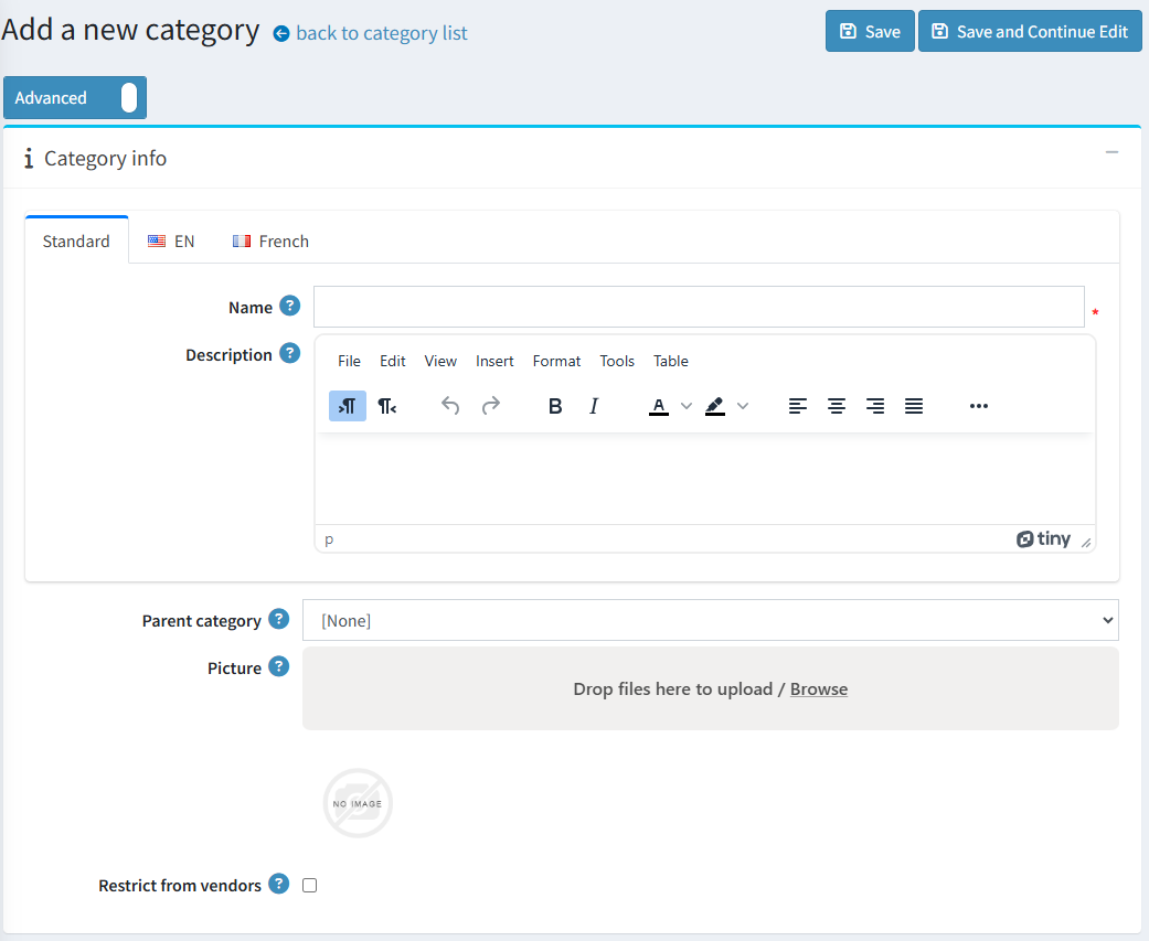 افزودن دسته‌بندی جدید