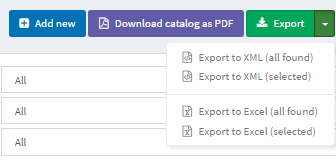صادر کردن محصول