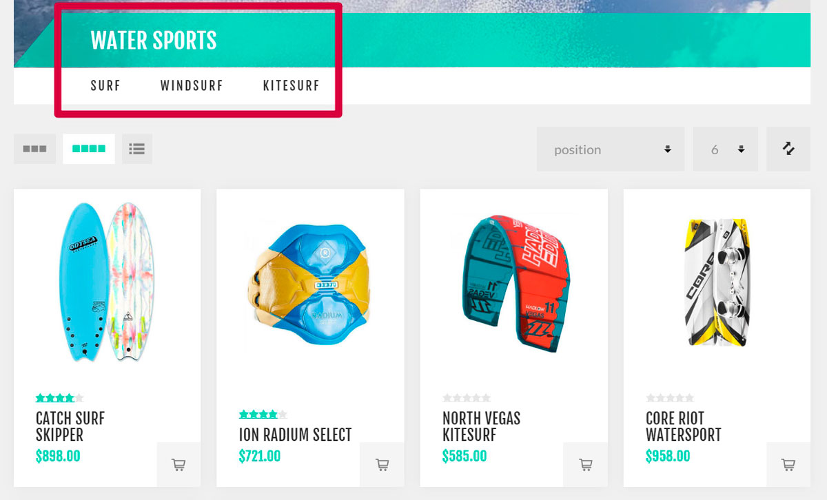 زیردسته‌ها