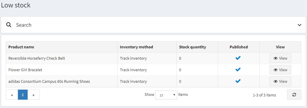 کمبود موجودی
