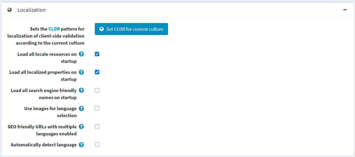 تنظیمات بومیسازی