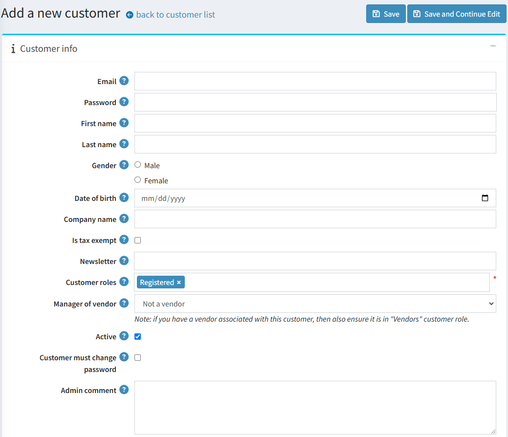 جزئیات مشتری