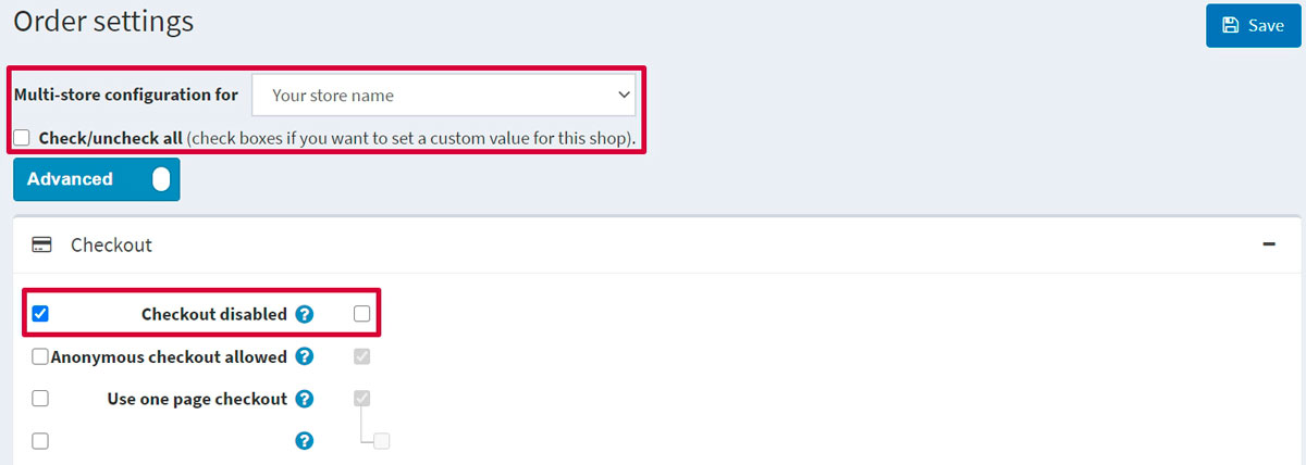 بازنویسی تنظیمات