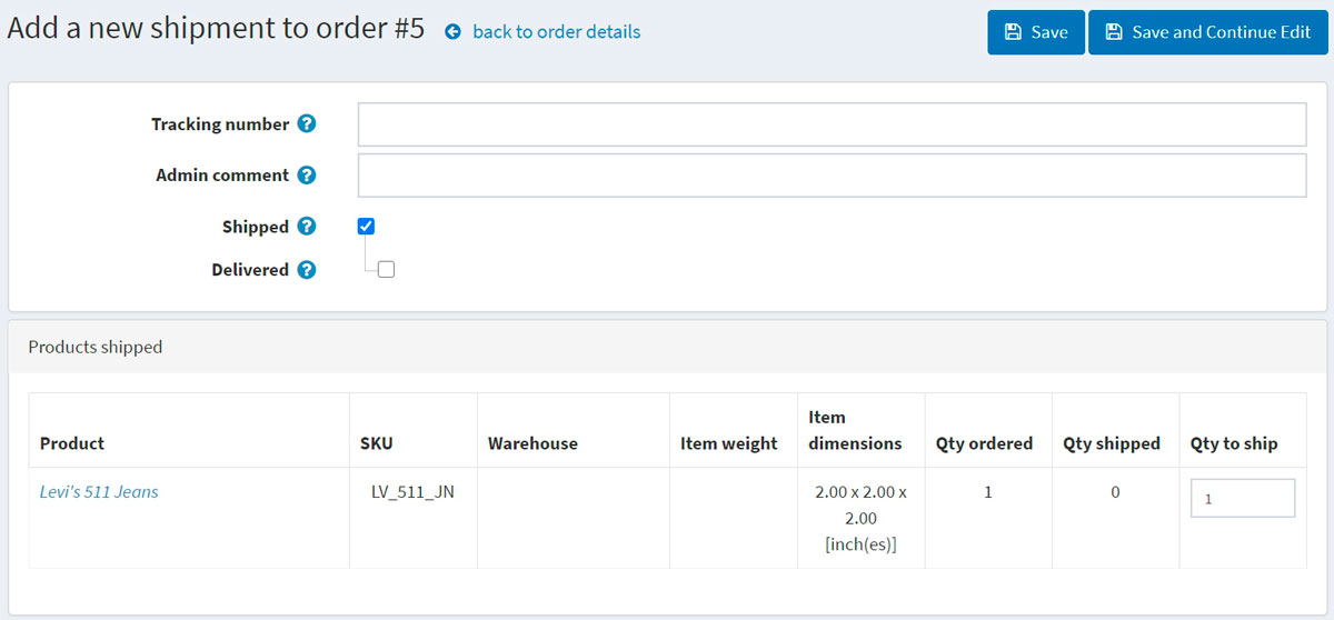 افزودن محموله